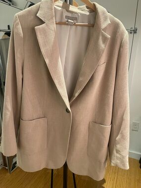 H&M Beige Single-Button Blazer